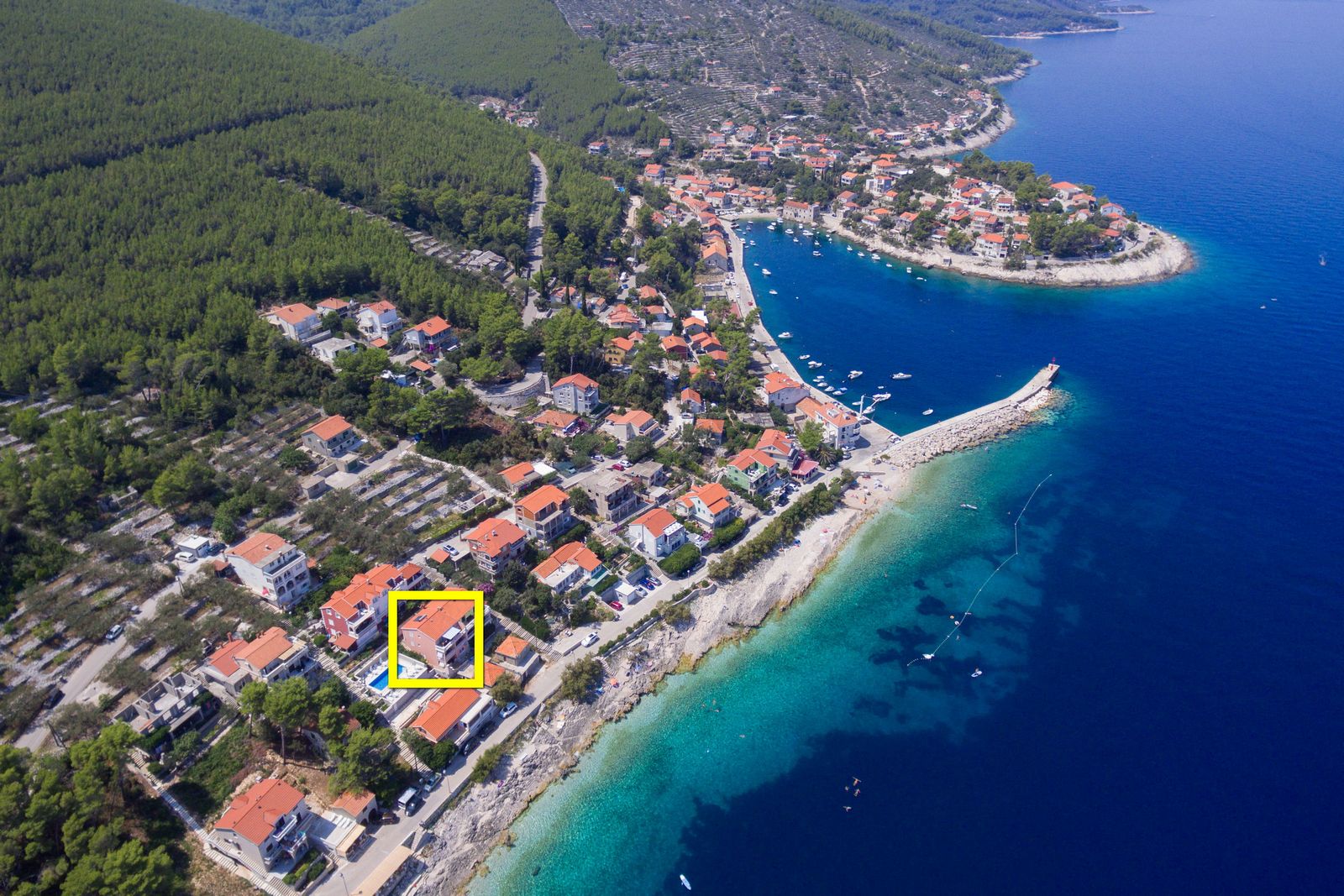 korcula prigradica apartments summeronkorcula house from air 15 square